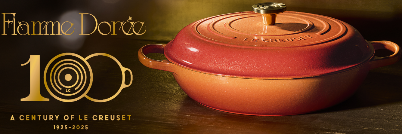 Introducing Flamme Dorée - 100 Years of Le Creuset | Everything