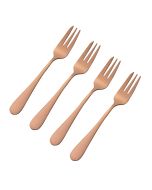 Viners Select 4-Piece Pastry Fork Set | Copper