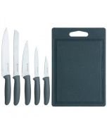 Viners 5-Piece Knife & Chopping Board Set | Speckle