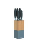 Viners Horizon Grey Knife Block Set | 6-Piece