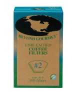 Beyond Gourmet #2 Unbleached Cone-Style Coffee Filters from Harold Imports