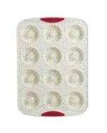 Trudeau White Confetti Silicone 12-Count Decorated Donut Pan