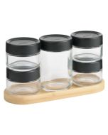 image shows Trudeau Stak Spice Rack Unfill against a blank, white background