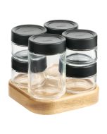 image shows Trudeau Stak Rotating Spice Station against a blank, white background