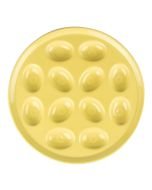 Fiestaware Deviled Egg Platter in Sunflower Yellow (Model 724320) from Fiesta Serveware