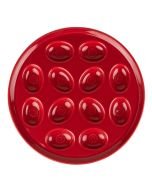 Fiestaware Deviled Egg Tray in Scarlet Red (Model 724326) from Fiesta Serveware
