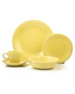 Fiesta Dinnerware 5-Piece Place Setting & Tableware Set: Sunflower Yellow Color, 830320