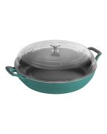 Staub 3.5 Qt. Braiser with Glass Lid | Turquoise