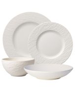 Villeroy & Boch Manufacture Rock 4-Piece Dinnerware Set | Blanc