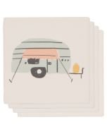 Now Designs 4" Soak Up Coasters (Set of 4) | Happy Camper