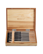 Wusthof 8-Piece Stainless Steel Steak Knife Set | Olivewood Box