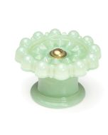 Mosser Glass Drawer Pull | Jade With Brass