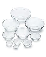 Duralex Le Gigogne Clear 10-Piece Stacking Bowl Set