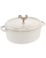 Staub 5.75qt Coq au Vin Cocotte (White) - 1123102