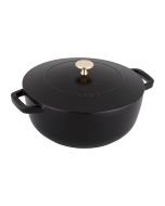 Black Matte Essentials French Oven in 4qt - by Staub (11732423)
