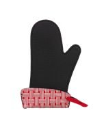 Cuisipro Kitchen Grips Large Oven Mitt | Cherry & White Woven 