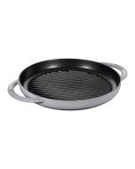 Staub 10” Cast Iron Pure Grill Pan – Graphite Grey