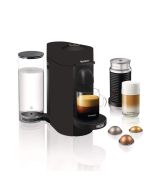 Nespresso Vertuo Plus Pod Capsule Coffee & Espresso Maker with Aeroccino by De'Longhi | Limited Edition Black Matte