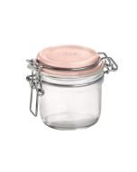 Bormioli Rocco 6.75-Ounce Fido Jar - Pink Top - 141360MRG121313