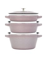 Le Creuset Noël Collection Enameled Cast Iron 12 Days of Christmas Round  Dutch Oven, 3.5 qt., White