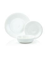 Fiesta® 12-Piece Classic Rim Dinnerware Set | White