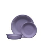 Fiesta® 3-Piece Classic Rim Place Setting | Lavender against a clean white background