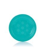 Fiesta® 9" Embossed Snowflake Plate | Turquoise