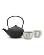 Bredemeijer Shanxi Cast Iron Tea Set With Mugs | Black