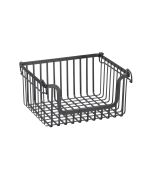 mDesign Carson Stacking Basket | Matte Black