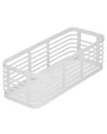 mDesign Carson 16" Storage Basket | Matte White