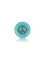 Fiesta® Coaster/Mug Cover | Peace & Love (Turquoise, Peace Sign)