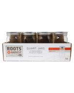 Roots & Harvest Quart Wide Mouth Canning Jars - Pack of 12 