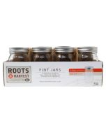 Roots & Harvest Pint Regular Mouth Canning Jars | Pack of 12