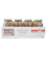 Roots & Harvest Pint Regular Mouth Canning Jars - Pack of 12 