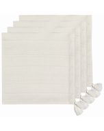 Danica Heirloom 19" x 19" Woven Napkins with Tassels (Set of 4) | Blanca