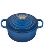 Le Creuset 2 Qt. Round Signature Cast Iron French Oven with Stainless Steel Knob | Marseille Blue