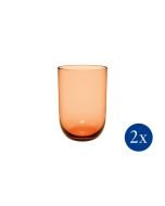 Villeroy & Boch 13oz Like Tumbler Glasses (Set of 2) | Apricot