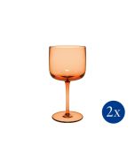 Villeroy & Boch 9oz Like Wine Glasses - Apricot (Set of 2)