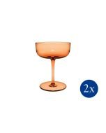 Villeroy & Boch 3.25oz Apricot Champagne Glasses - Like (Set of 2)