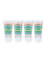 Fiesta® 16oz Cooler Glassware (Set of 4) | Rainbow Radiance
