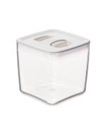 Click Clack 3.5 Quart Cube Storage Container | White