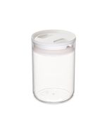 Click Clack 3.3-Quart Round Pantry Canister | White