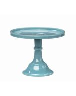 Mosser Glass 9" Cake Plate | Georgia Blue