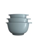 image shows Rosti Victoria 3-Piece Mixing Bowls | Nordic Green against a blank, white background