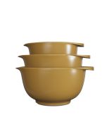 image shows Rosti Victoria 3-Piece Mixing Bowls | Curry against a blank, white background