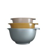 image shows Rosti Victoria 3-Piece Mixing Bowls | Tropical  against a blank, white background