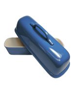 Sassafras Superstone Covered Bread Baker | Blue Glaze