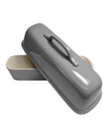 Sassafras Superstone Covered Bread Baker | Grey Glaze