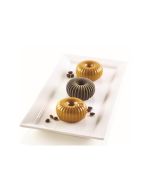 Mini Raggio cakes in gold and brown