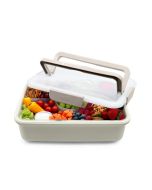 Rectangular Platter Box | Ivory against a plain white background